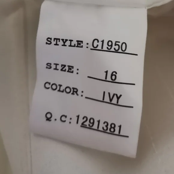 CASABLANCA BRIDAL DRESS STYLE 1950 - Picture 10 of 12